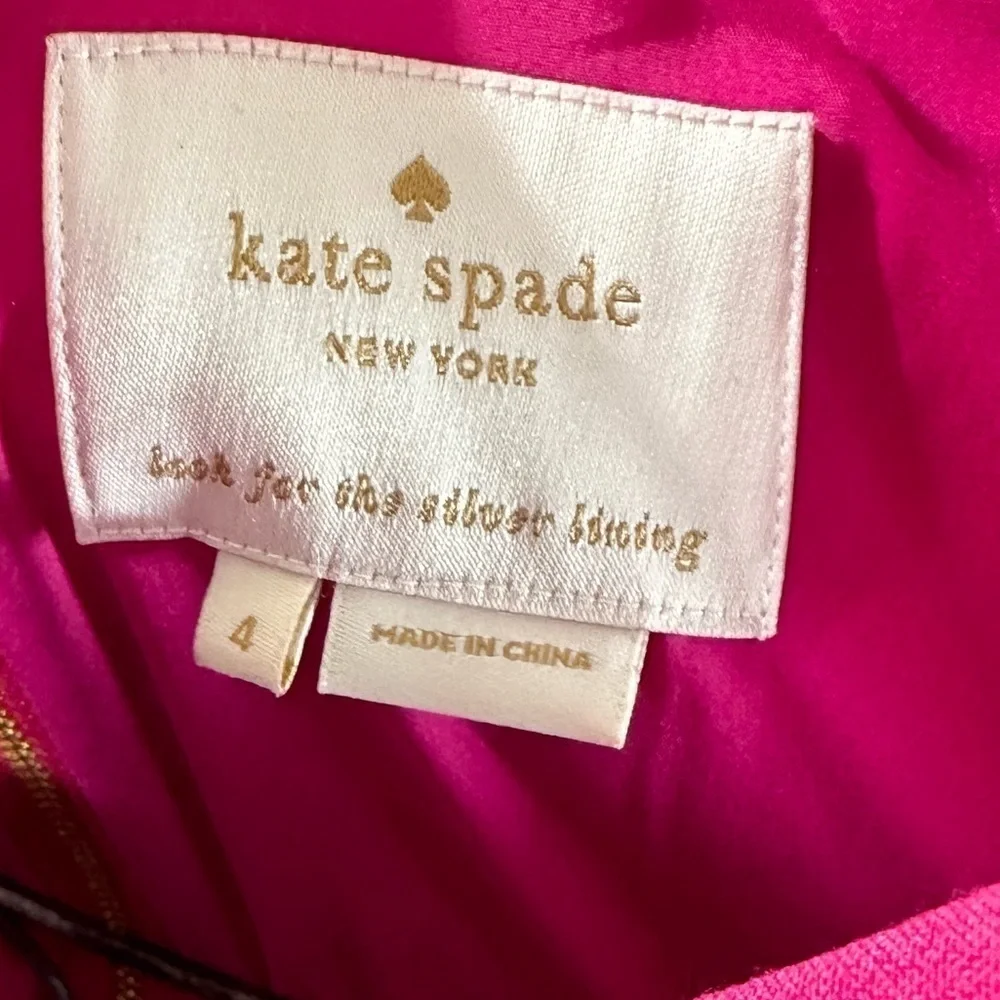 Kate Spade New York stretch crepe a-line dress in sweetheart pink size 4